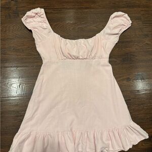 Elegant Pink Mini Dress